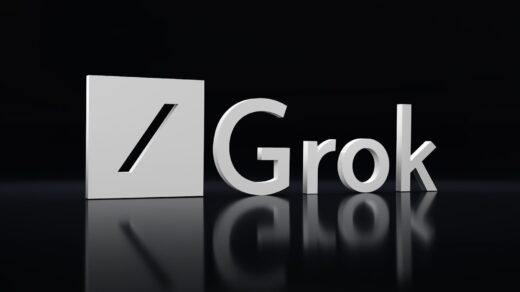 a black and white photo of the word grok - Xai